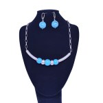 Silver set—necklace and earrings with gemstones, ORNAMENT (formerly ORNO), Warsaw