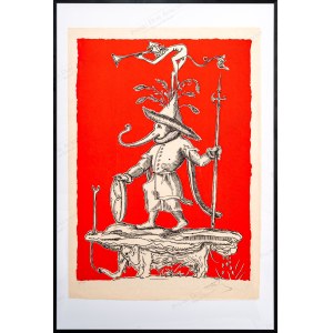 Salvador DALÍ (1904 - 1989), Eusthenes, z cyklu: Zabawne sny Pantagruela, 1973