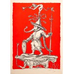 Salvador DALÍ (1904 - 1989), Eusthenes, z cyklu: Zabawne sny Pantagruela, 1973