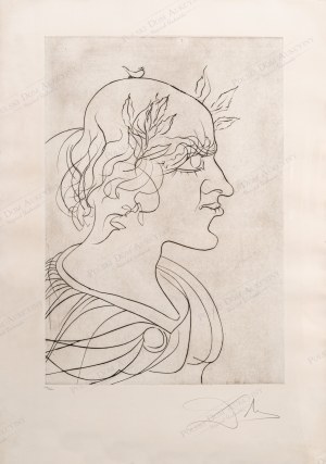 Salvador DALÍ (1904 - 1989), Cesarz Trajan, z cyklu: Pujols per Dali, 1973