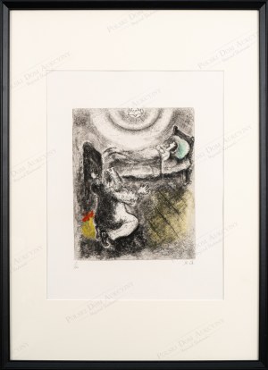 Marc CHAGALL (1887 - 1985), L'Enfant ressuscité par Élie (Dziecko wskrzeszone przez Eliasza), z cyklu: Biblia, 1958