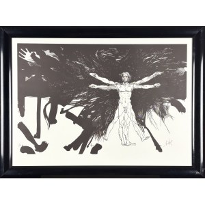 Raymond Moretti (1931–2005), The Vitruvian Man (Homage to Leonardo da Vinci) / L'homme de Vitruve (Hommage à Léonard de Vinci), 1982