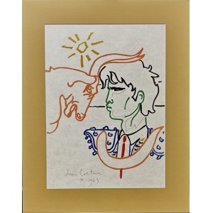 Jean COCTEAU (1889–1963), *Têt-à-Têt au soleil* from the series “Taureaux. Lithographies de Jean Cocteau”