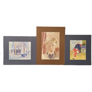 Raoul DUFY (1877 – 1953), Séria troch litografií z roku 1956: Flautista, Autoportrét, Regaty, 1965