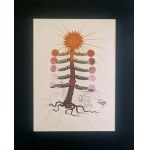 Salvador DALI (1904-1989), Flordali: Arbre Lunes - Luna Germinata (Wschodzący Księżyc)
