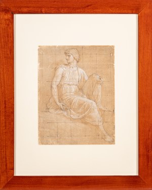 Andrea Appiani (Milano 1754 - Milano 1817), Seated male figure, 1782-1783 approximately
