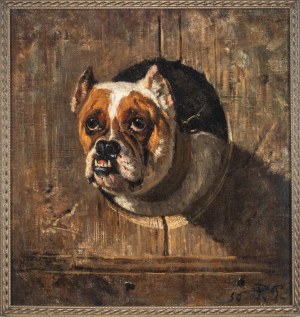 Filippo Palizzi (Vasto 1818 - Napoli 1899), Guard Mastiff, 1856