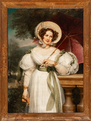 Jean-Baptiste Paulin Guérin (Tolone 1783 - Parigi 1855), Female portrait, 1834