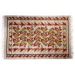 Kilim with an autumn leaves motif