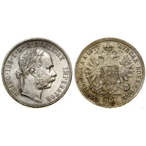 Austria, 1 floren, 1877, Wiedeń
