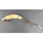 Horn set in silver. Niello. Russia. Caucasus