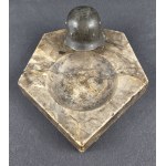 Ashtray with a helmet. Poland, interwar period
