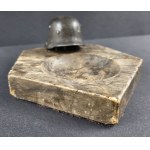 Ashtray with a helmet. Poland, interwar period