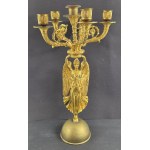 A 6-candle candlestick. France. Mid-19th century.
