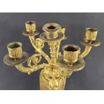 A 6-candle candlestick. France. Mid-19th century.