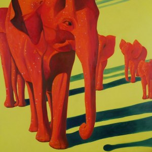 Jolanta Kitowska, Czerwone słonie z Tsavo 2, 2019