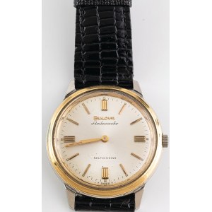 ZEGAREK MĘSKI NA RĘKĘ AMBASSADOR M6, Szwajcaria, Bulova, ok. 1970