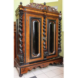 SZAFA DWUDRZWIOWA, Zachodnie Niemcy lub Szwajcaria, ok. 1700