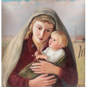 Wlastimil Hofman (1881 Praga - 1970 Szklarska Poręba), Madonna, lata 20-te XX w.