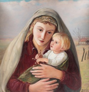 Wlastimil Hofman (1881 Praga - 1970 Szklarska Poręba), Madonna, lata 20-te XX w.