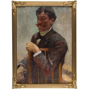Jacek Malczewski (1854 Radom - 1929 Kraków), Portret budowniczego krakowskiego Józefa Pakiesa, 1896 r.