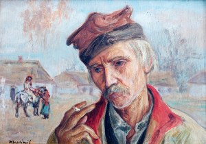 Wlastimil Hofman (1881 Praga - 1970 Szklarska Poręba), Krakowiak z papierosem
