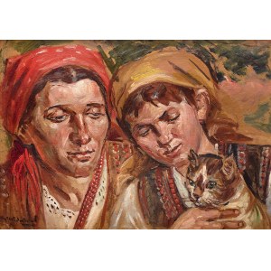 Wincenty Wodzinowski (1866 Igołomnia k. Miechowa - 1940 Kraków), Kobiekty z kotem