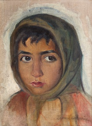 Leon Lewkowicz (1888 Rawa Mazowiecka - 1950 Czimkent/Kazachstan), Portret dziewczynki