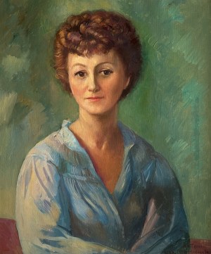 Antoni Michalak (1899 Kozłów Szlachecki - 1975 Kazimierz Dolny), Portret kobiety, 1959 r.