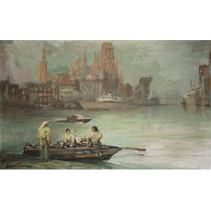 Marian Mokwa (1889 Malary - 1987 Sopot), Gdańsk znad Motławy