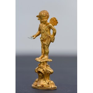 Rzeźba Posłaniec miłości, neorokokowa, Francja, pocz. XX w.