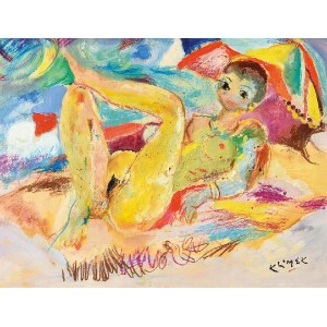 Ludwik KLIMEK (1912-1992), On the beach