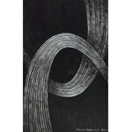 Lucyna KUŚNIERCZYK (ur. 1936), Orbity, z cyklu: Białe i czarne, 2018