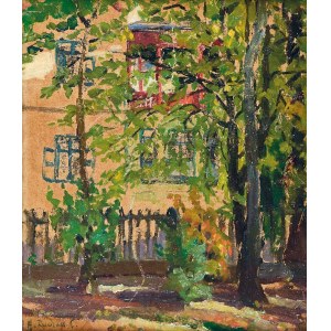 Hanna RUDZKA-CYBISOWA (1897-1988), Ogród - Widok z okna