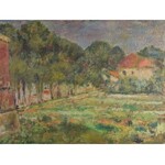 Jerzy FEDKOWICZ (1891-1959), Krajobraz z aleją drzew