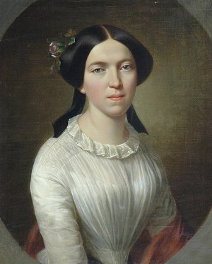 Ksawery Jan KANIEWSKI (1805-1867), Portret młodej kobiety