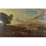 Jarosław KIRILENKO (1913-1977) wg Bernardo Bellotto zw. Canaletto (1721-1780), Widok Warszawy od strony Pragi