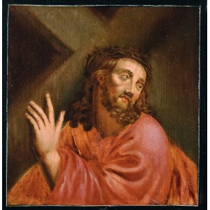 Malarz nieokreślony, XIX w., Chrystus z krzyżem