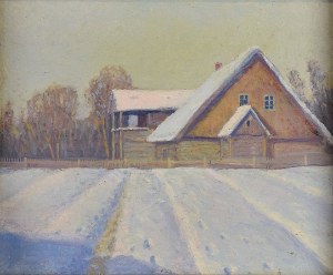 Stanisław SZYGELL (1881-1941), Obraz dwustronny: Kaplica w Muszynie/ Zima