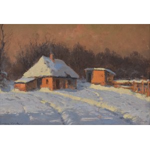 Wiktor KORECKI (1890-1980), Chaty zimą