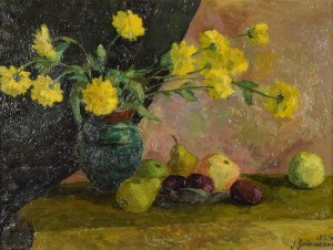 Julia GNIEWEK (ur. 1925), Martwa natura z owocami, 1955