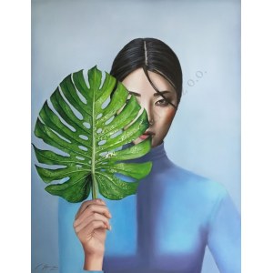 Kamila Stępniak, Lady with a Leaf (2019)