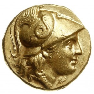 stater ok. 310-297 pne, mennica Abydus?, Aw: Głowa Aten...