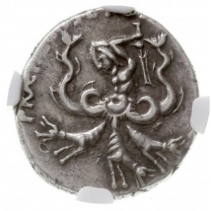 denar 40-39 pne, mennica na Sycylii, Aw: Galera ze stat...