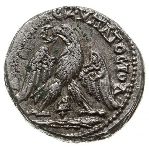 tetradrachma 215-217, mennica Tyr, Aw: Popiersie cesarz...
