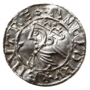 denar typu quatrefoil z lat 1018-1024, mennica Stamford...