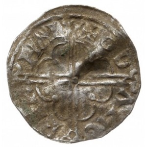 denar typu quatrefoil z lat 1018-1024, mennica Wareham,...