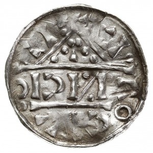 denar 1018-1026, mincerz Anti (NCI), Aw: Dach kościoła,...