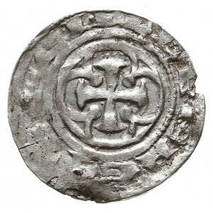 denar z lat 1187-1190, Szczecin, mincerz Eilbert, Aw: K...