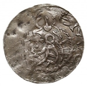 naśladownictwo denara Brzetysława I (1037-1055) z połow...